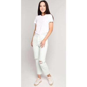 J. Brand Spearmint Destruct Wayne Crop Jeans NWT Sz. 28